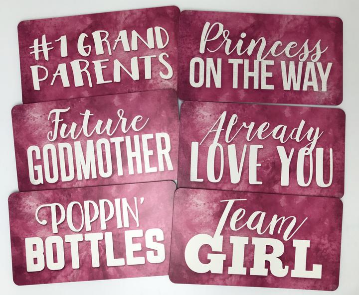 Load image into Gallery viewer, Pink Baby Shower Props