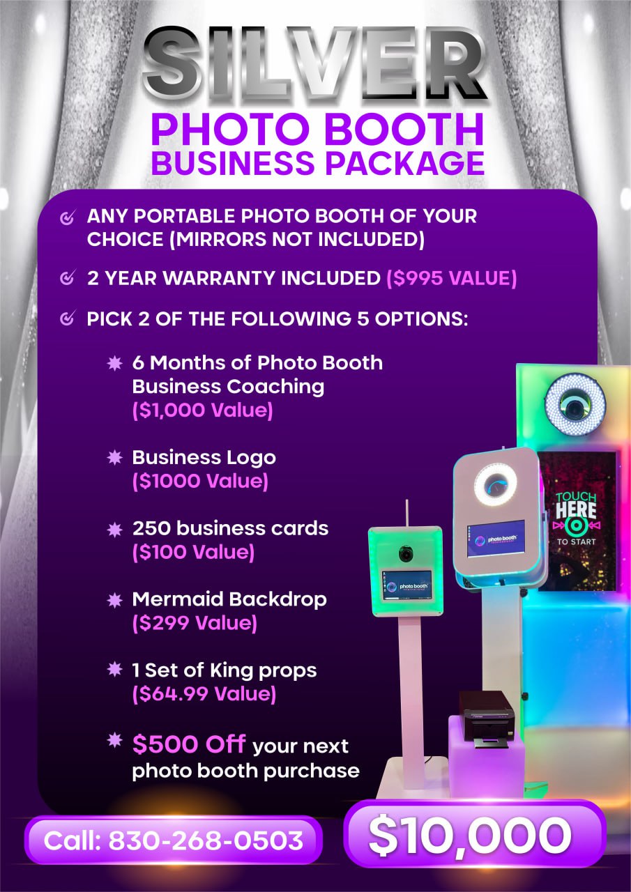 Silver Photo Booth Business Package