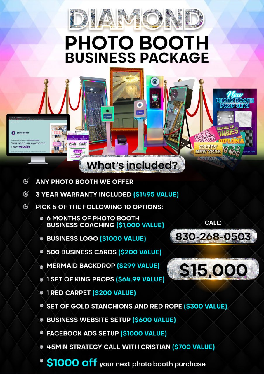 Diamond Photo Booth Business Package