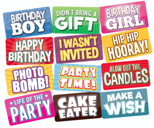 Load image into Gallery viewer, Birthday Photo Booth Props
