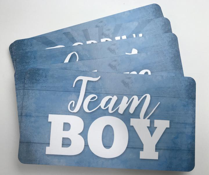 Photo Booth Props Set It’s a Boy Perfect for Blue Baby Shower 6pc Double Sided