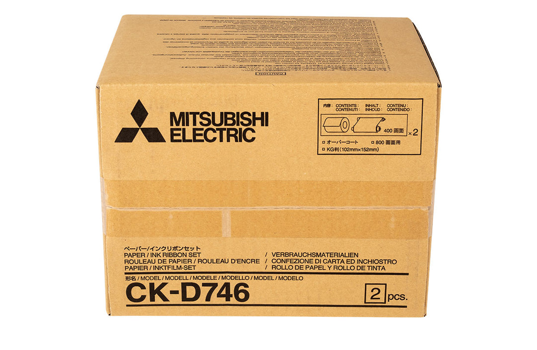 Mitsubishi CP-D90DW 4 x 6 Media Kit - 400 prints total